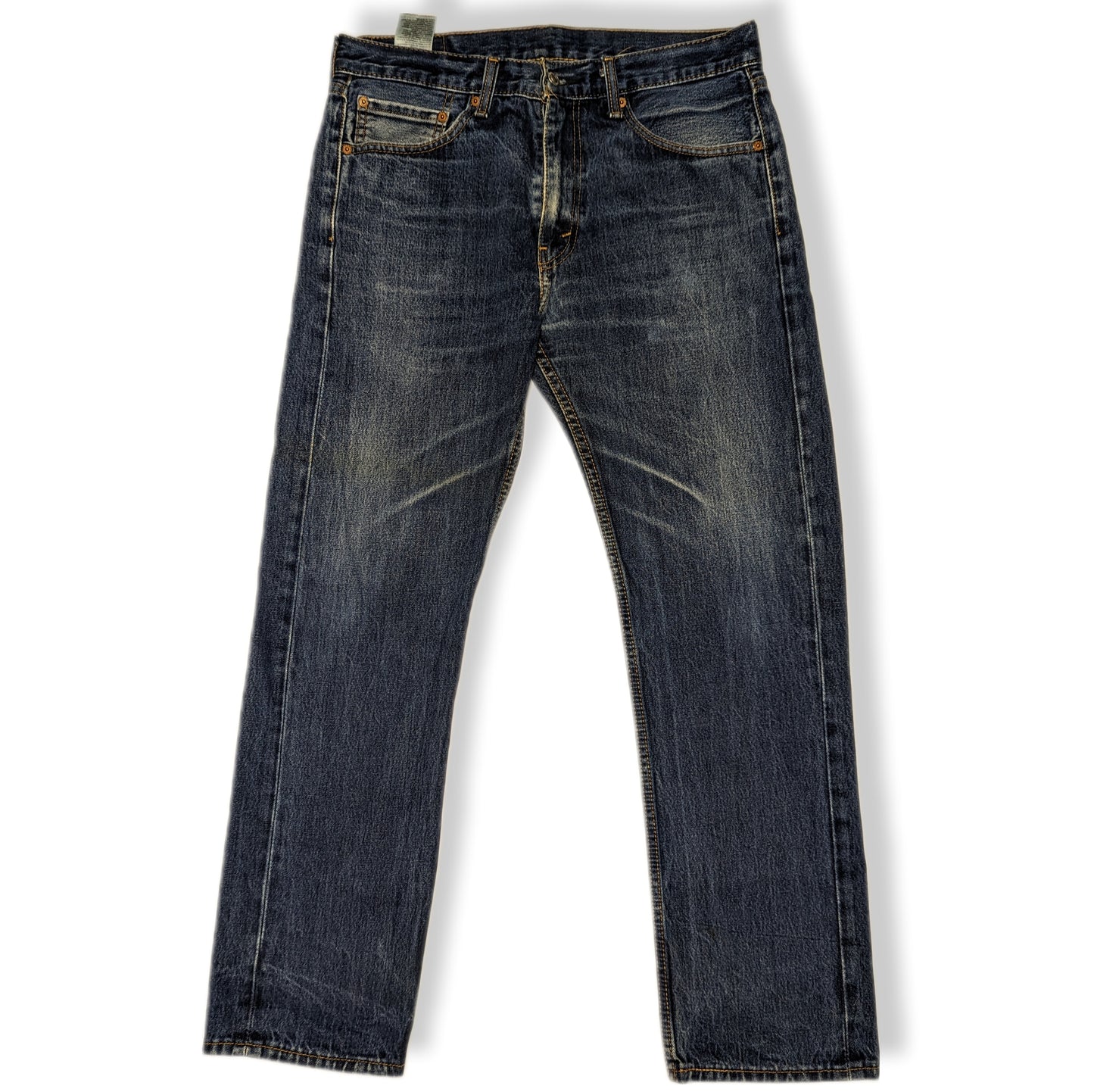 Levi's 505 Blue Regular Fit Straight Leg Zipper Fly Jeans Men Size W33/L32