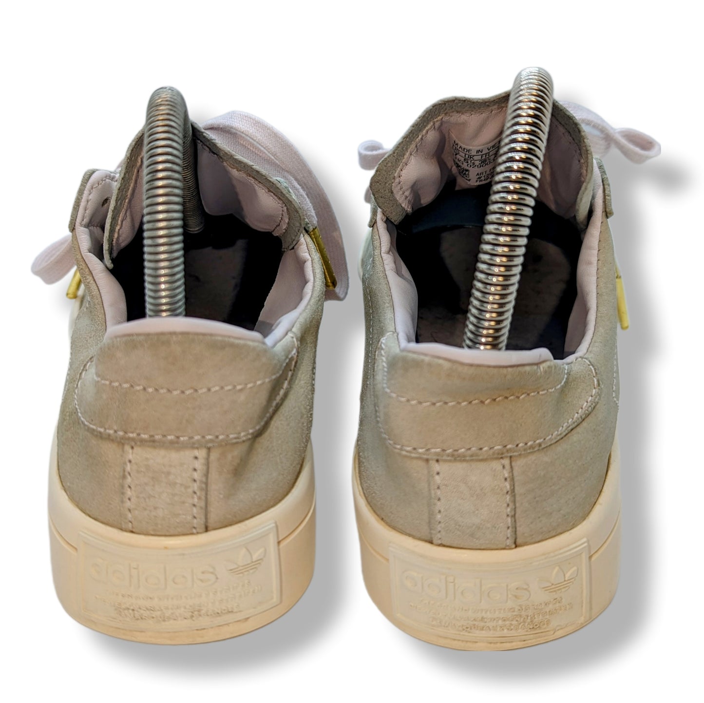 Adidas Court Vantage Light Green Leather Trainers ~ F97214 ~ Women Size UK 4