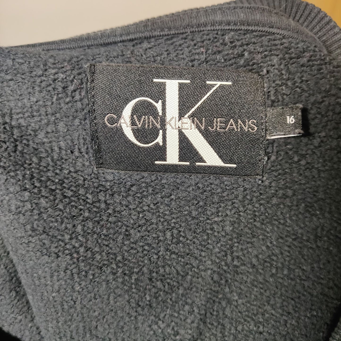 Calvin Klein Jeans Navy Sweatshirt Long Sleeve Men Size Small