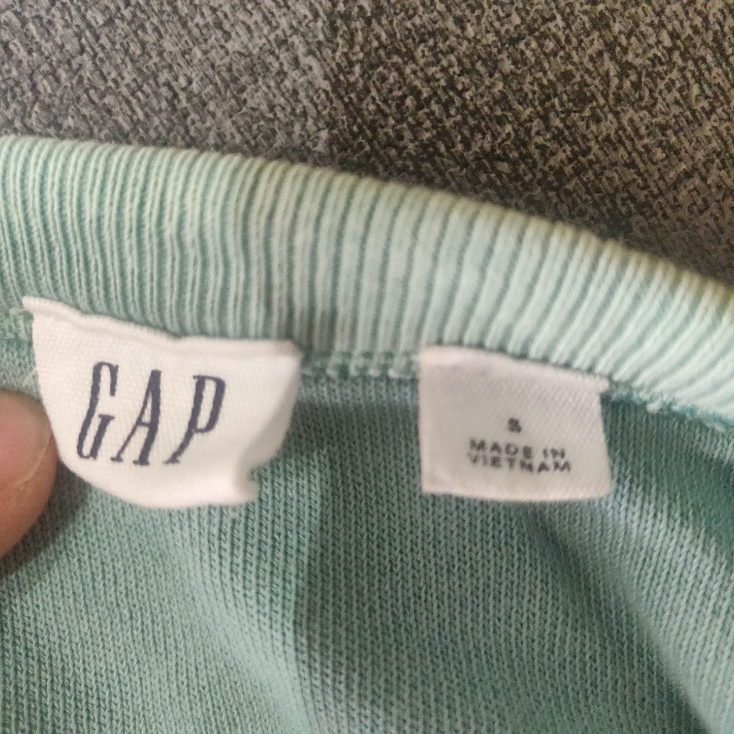 Gap Light Green Sweatshirt Pullover Long Sleeve Men Size Small