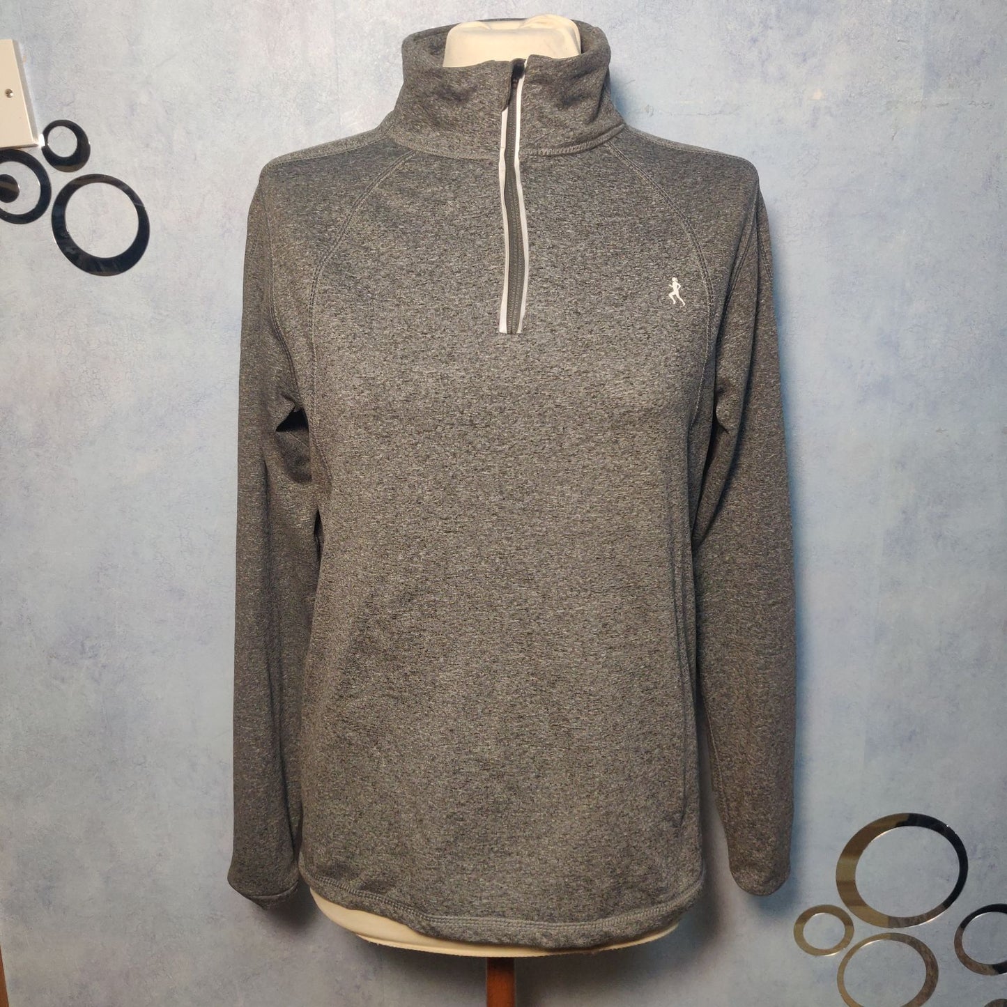 Atmosphere Grey Sweatshirt Long Sleeve 1/4 Zip Women Size UK 10