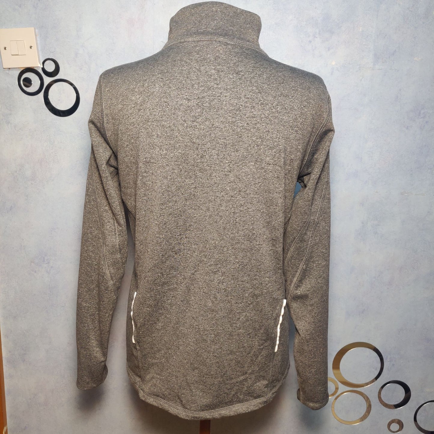 Atmosphere Grey Sweatshirt Long Sleeve 1/4 Zip Women Size UK 10