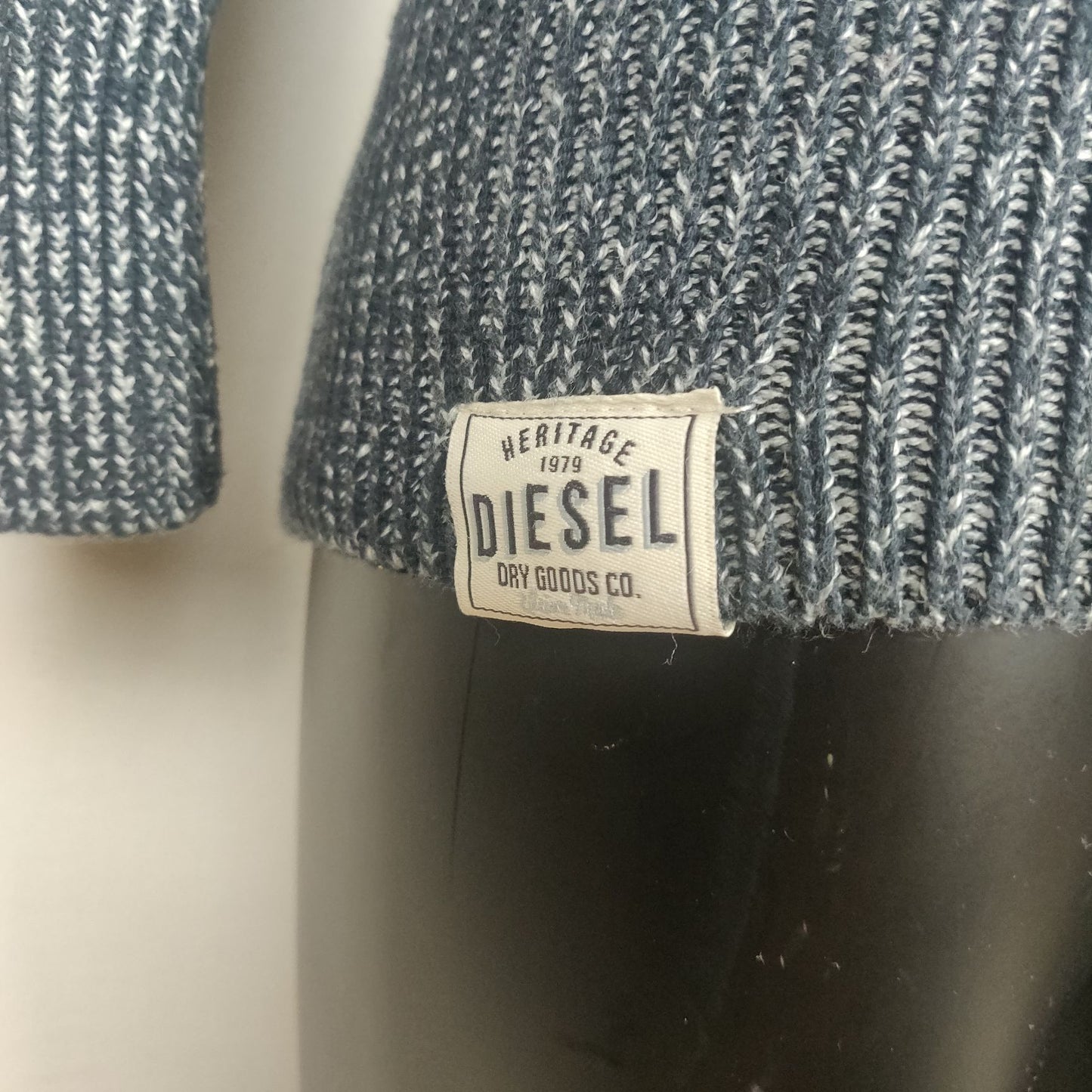 Diesel Blue Sweatshirt Pullover 1/4 Zip Men Size Small