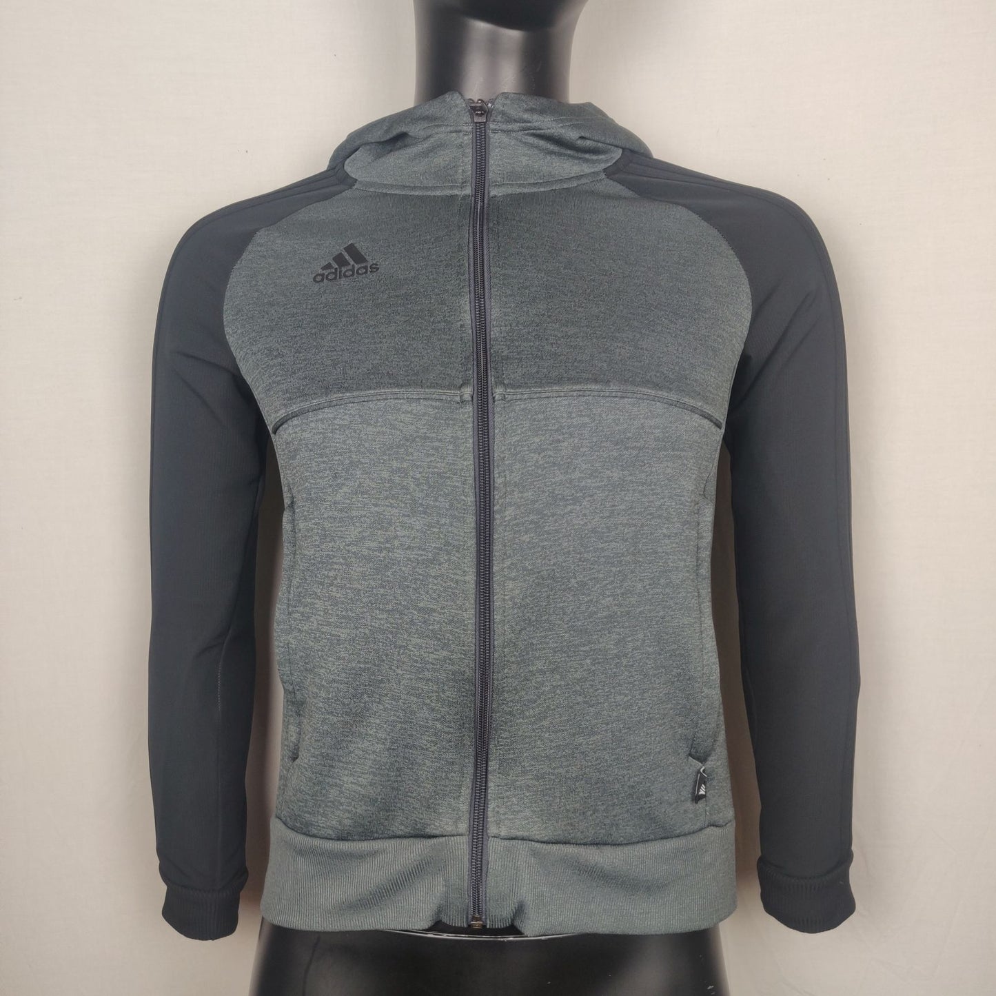 Adidas Grey Tracksuit Top Full Zip Boys 11-12 Years