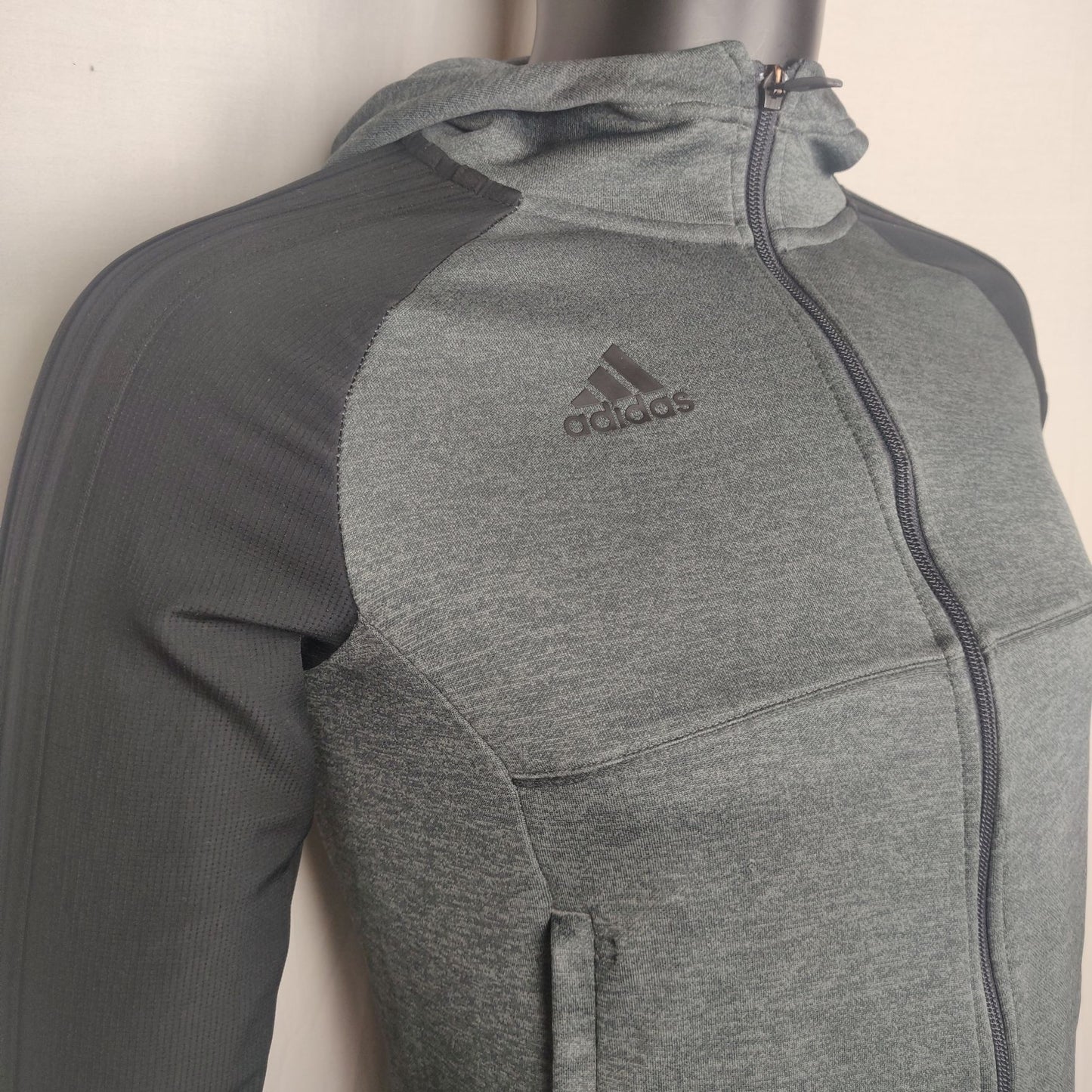 Adidas Grey Tracksuit Top Full Zip Boys 11-12 Years