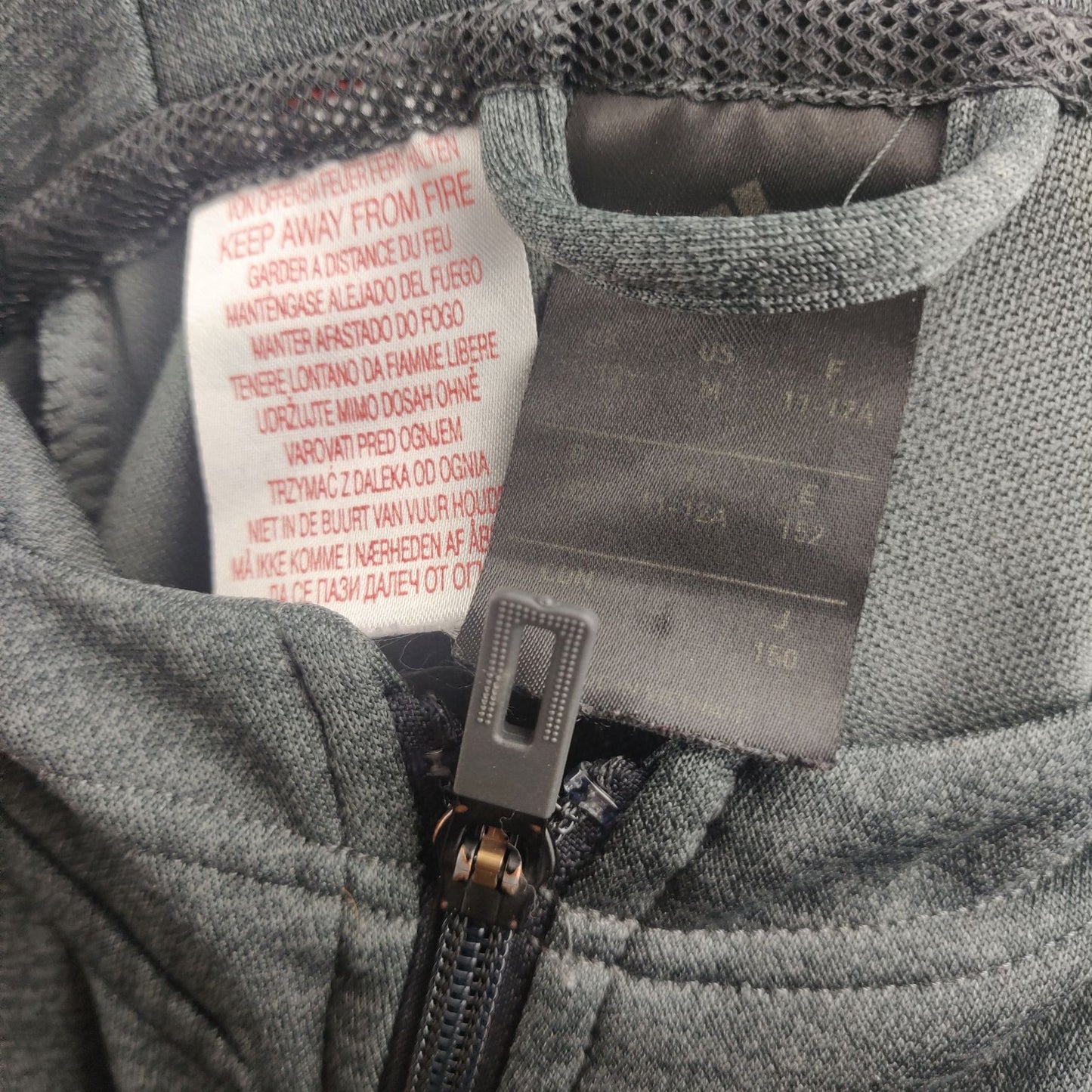 Adidas Grey Tracksuit Top Full Zip Boys 11-12 Years