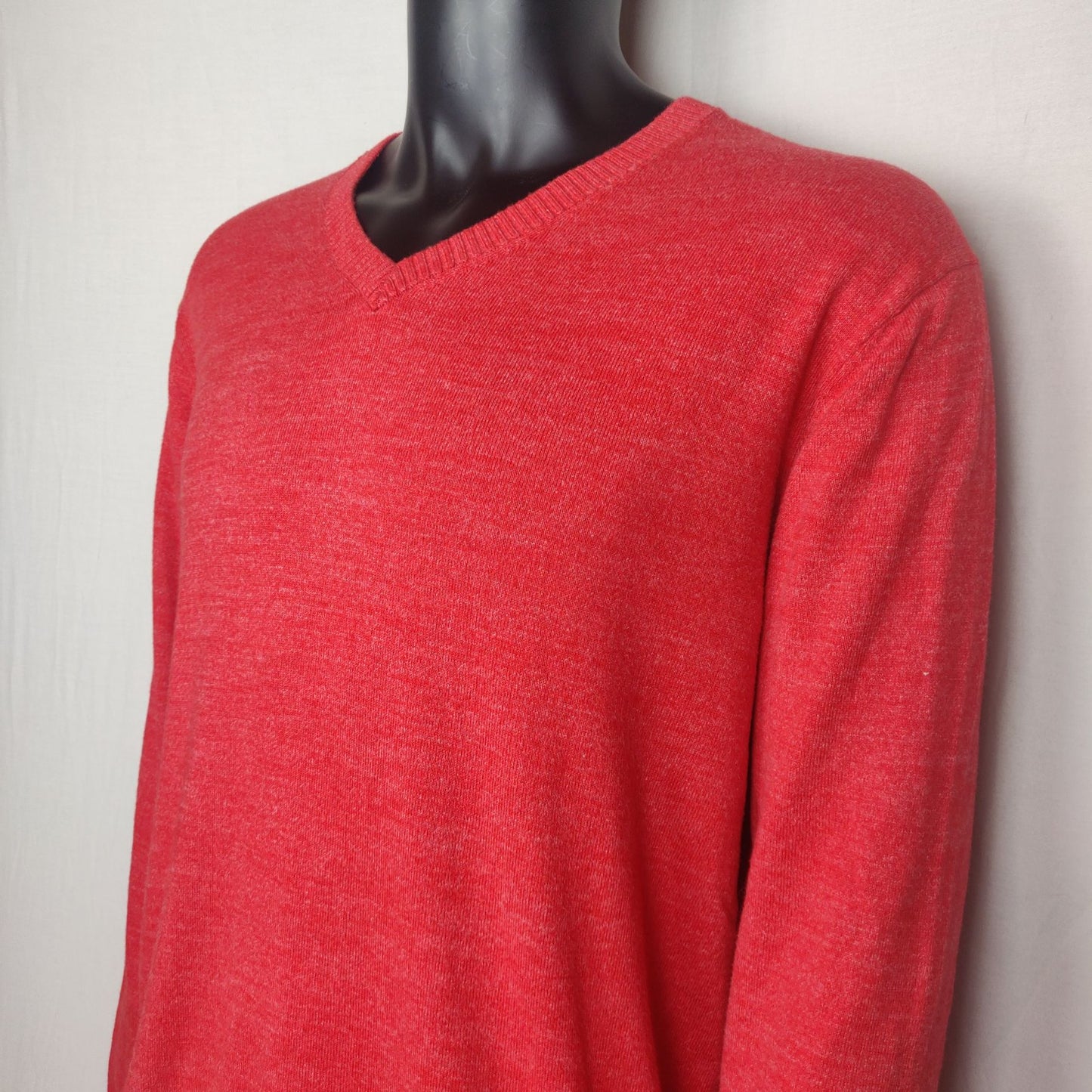 Tommy Hilfiger Red Sweatshirt Premium Cotton Men Size XXL