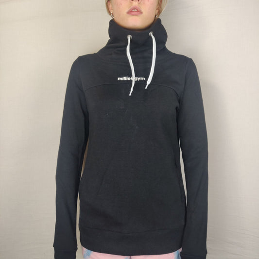 Millie & Gym Black Pullover Hoodie Women Size Small