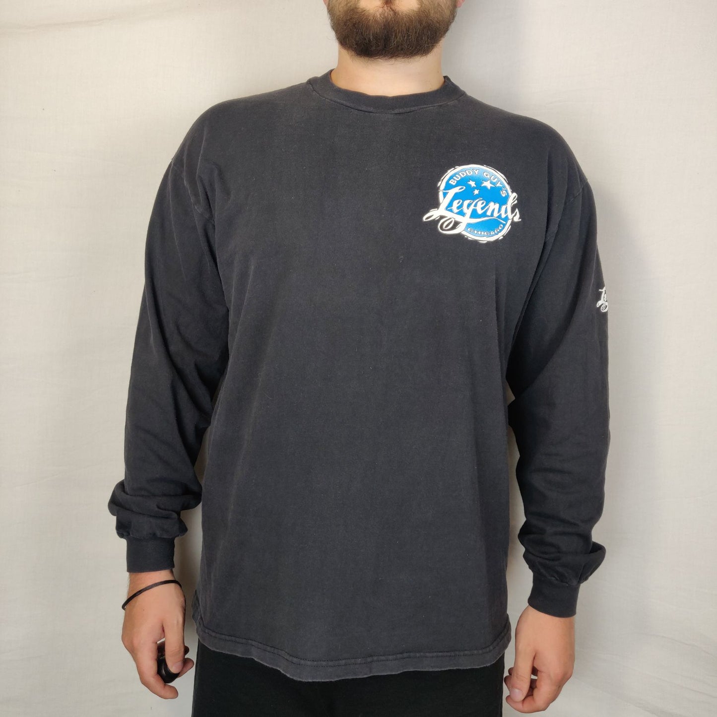 Hanes Vintage Black Legends Sweatshirt Pullover Men Size XL