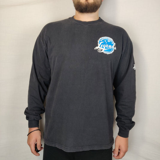 Hanes Vintage Black Legends Sweatshirt Pullover Men Size XL