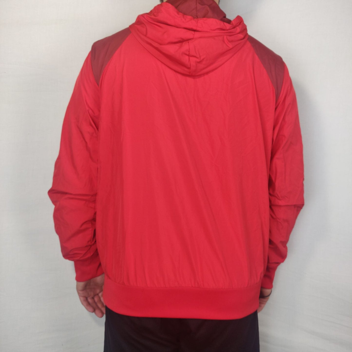 Nike Athletic Dept Red Windbreaker Jacket Men Size XL