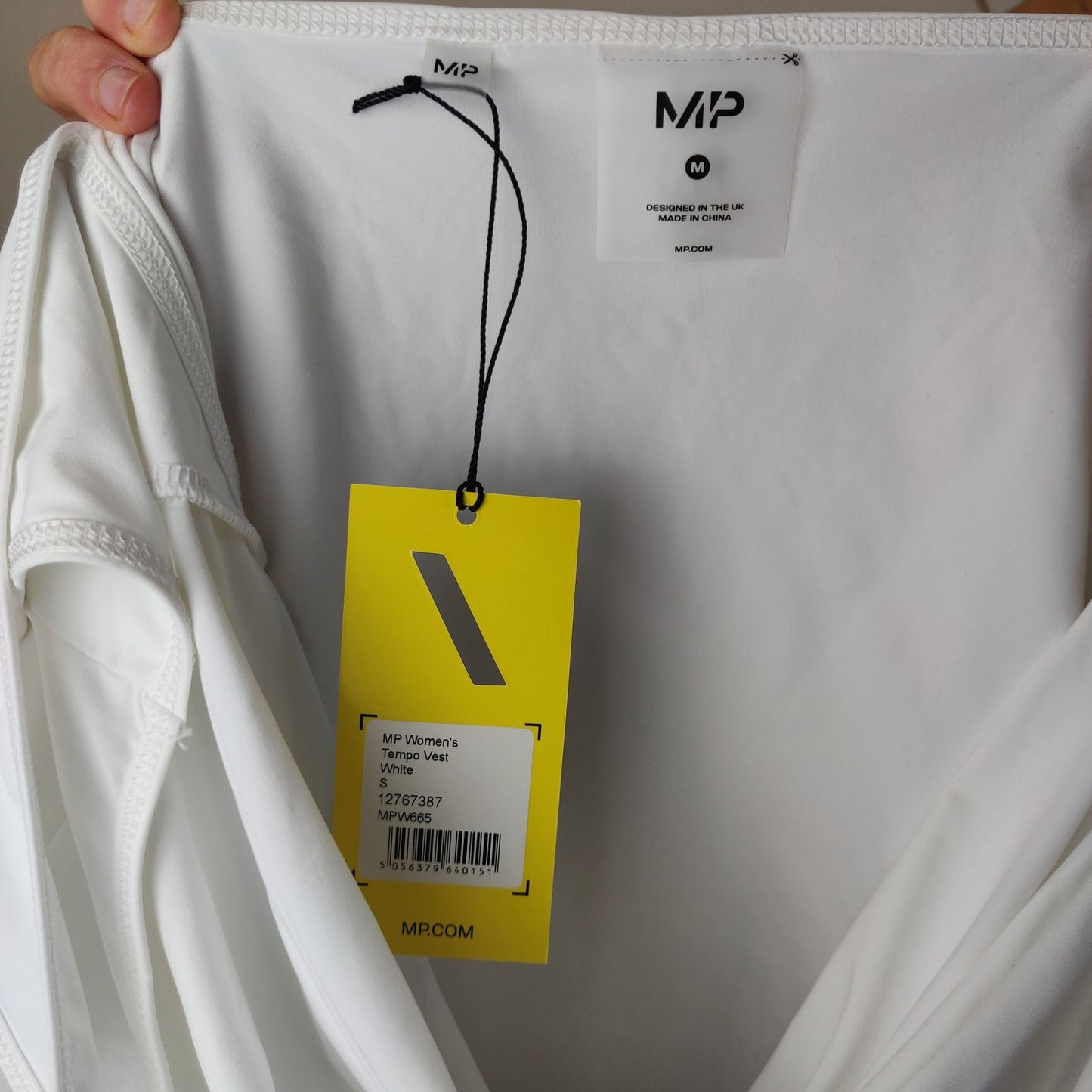 MP White Sleeveless Tempo Vest Women Size Medium