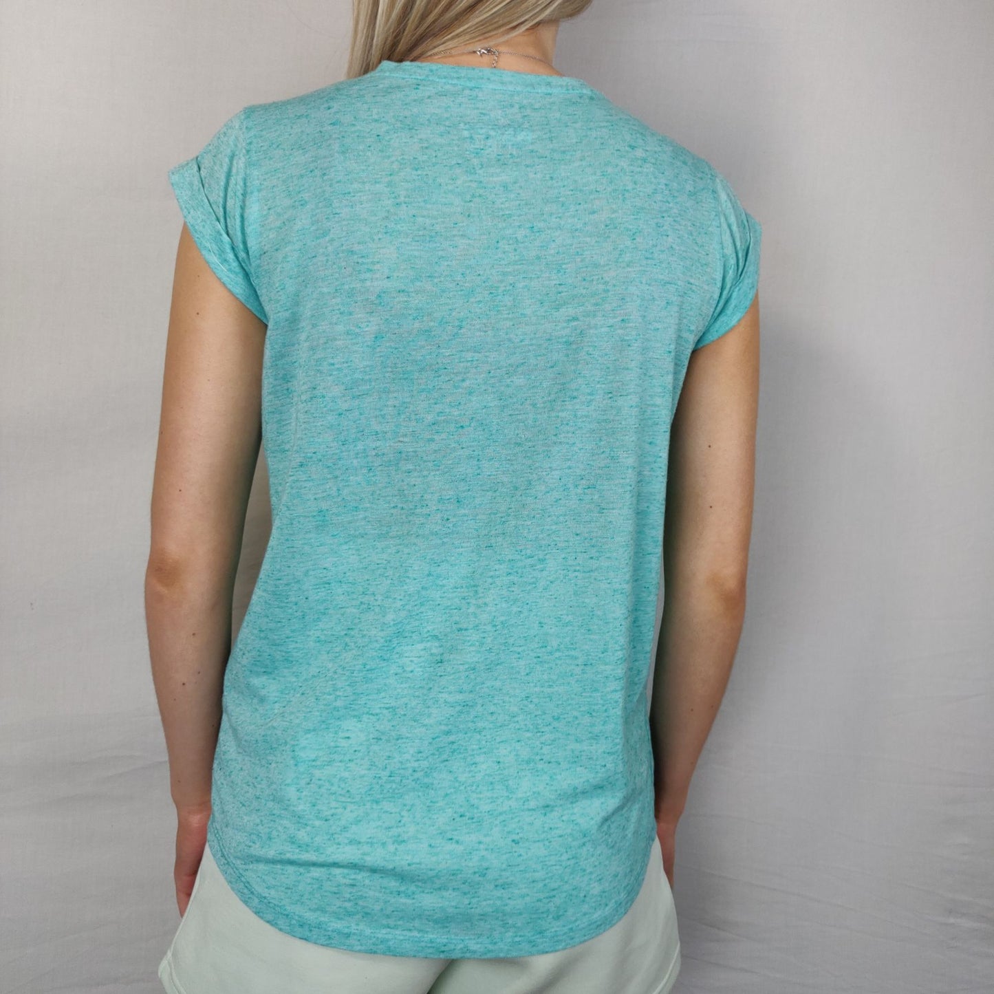 Atmosphere My Neppy Tee Blue Tshirt Short Sleeve Women Size UK 6