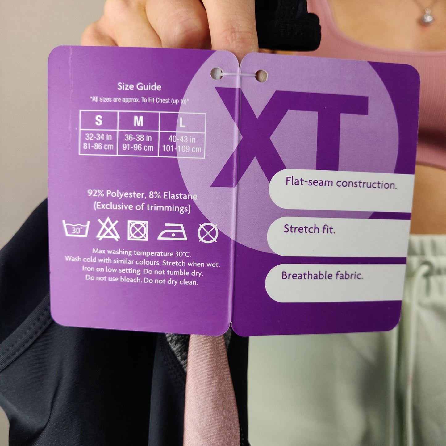 X-Tone Black Grey Vest Top Sleeveless Women Size Medium