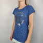 Colin's Blue T-shirt Short Sleeve Women Size Medium