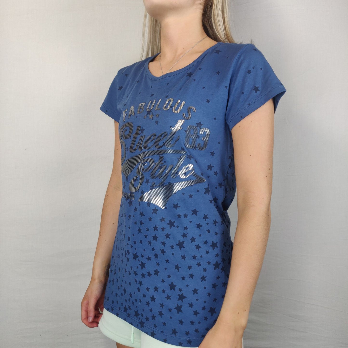 Colin's Blue T-shirt Short Sleeve Women Size Medium