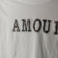 Qed London White Amour T-shirt Short Sleeve Women Size Large