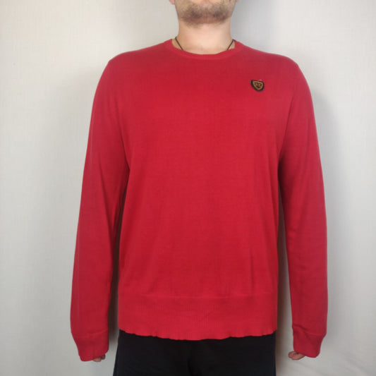 Polo Jeans Vintage Red Sweatshirt Long Sleeve Men Size XL