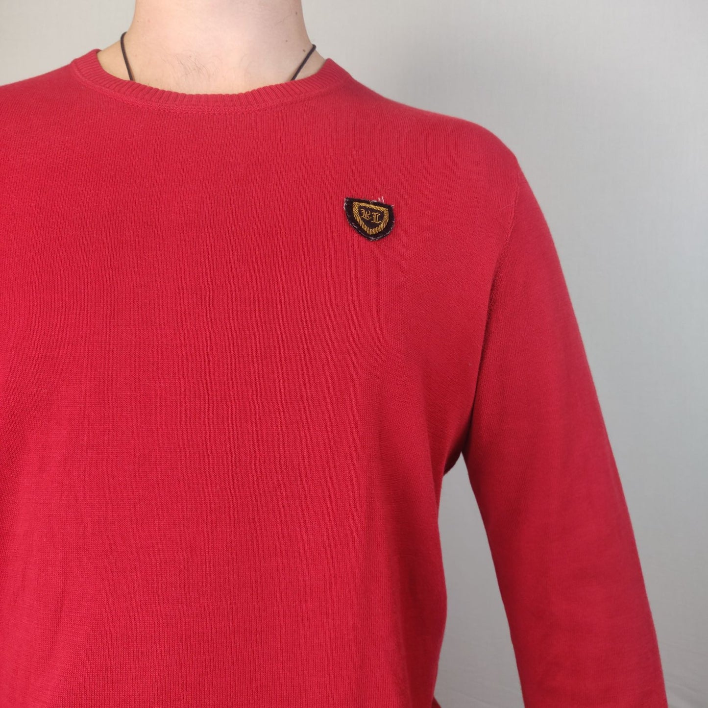 Polo Jeans Vintage Red Sweatshirt Long Sleeve Men Size XL