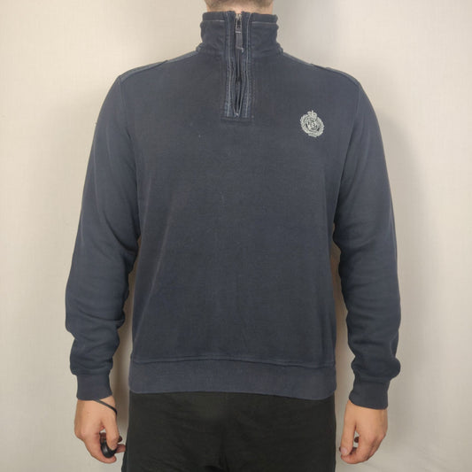 Baileys Vintage Black Sweatshirt 1/4 Zip Men Size Medium