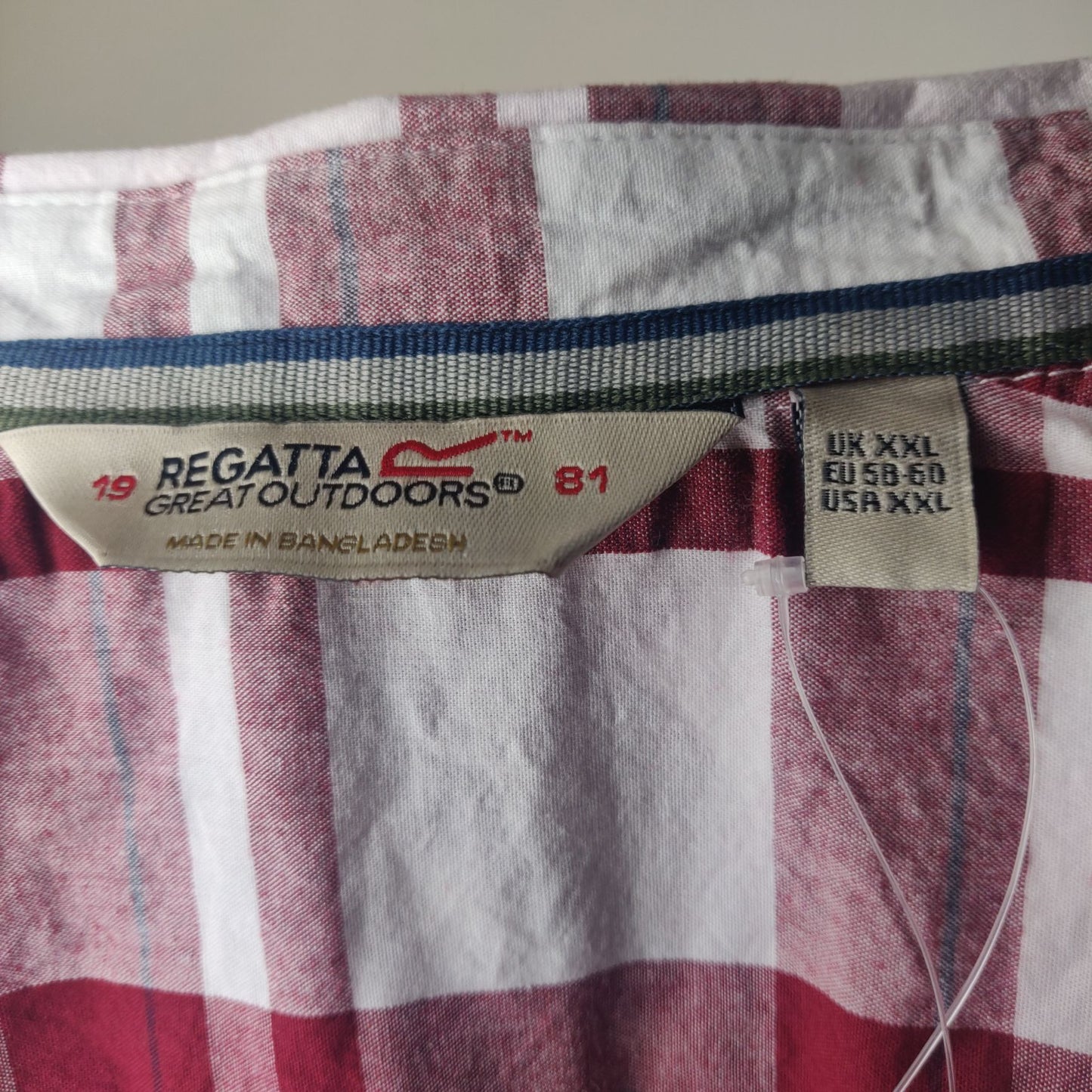 Regatta Great Outdoors White Red Shirt Men Size 2XL