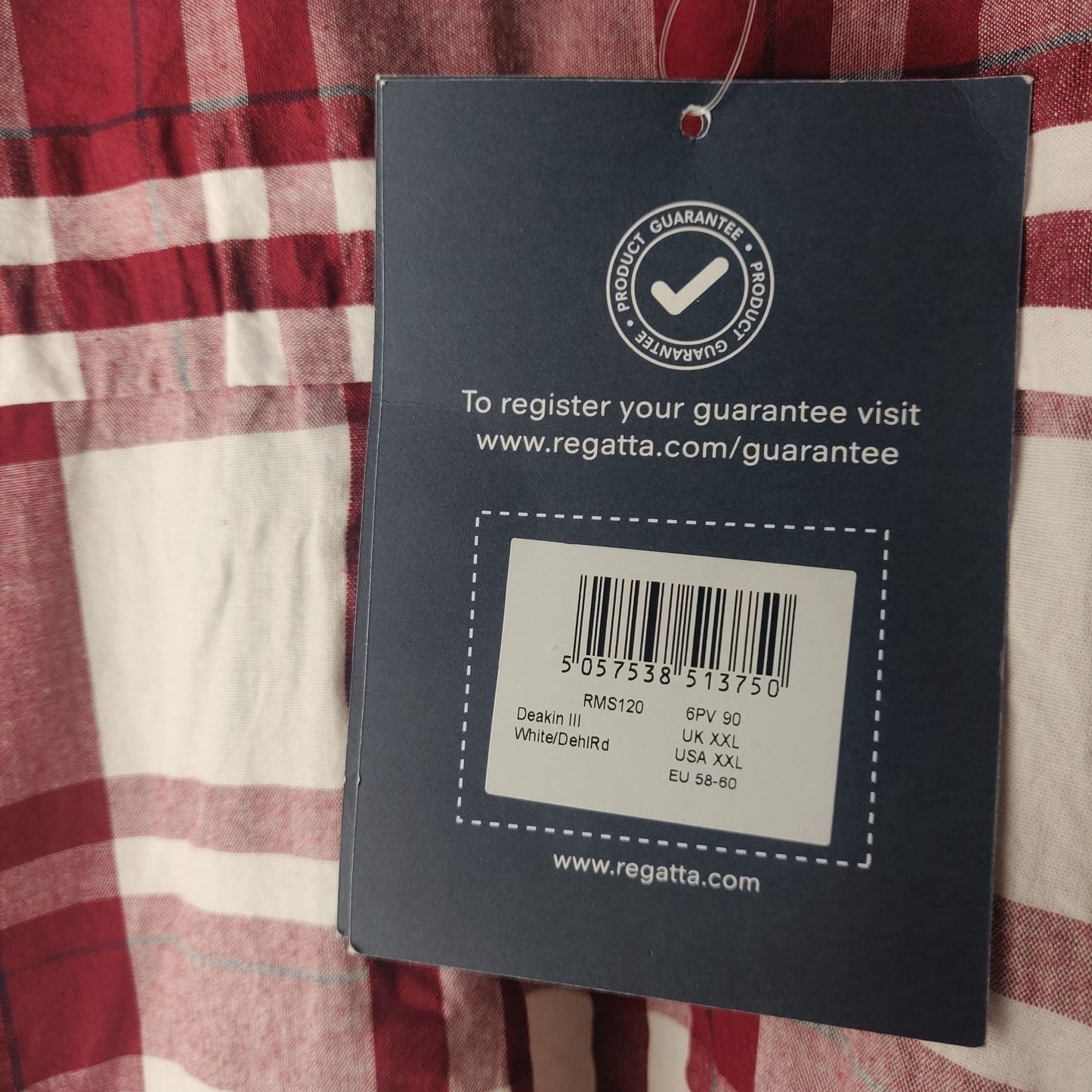 Regatta Great Outdoors White Red Shirt Men Size 2XL