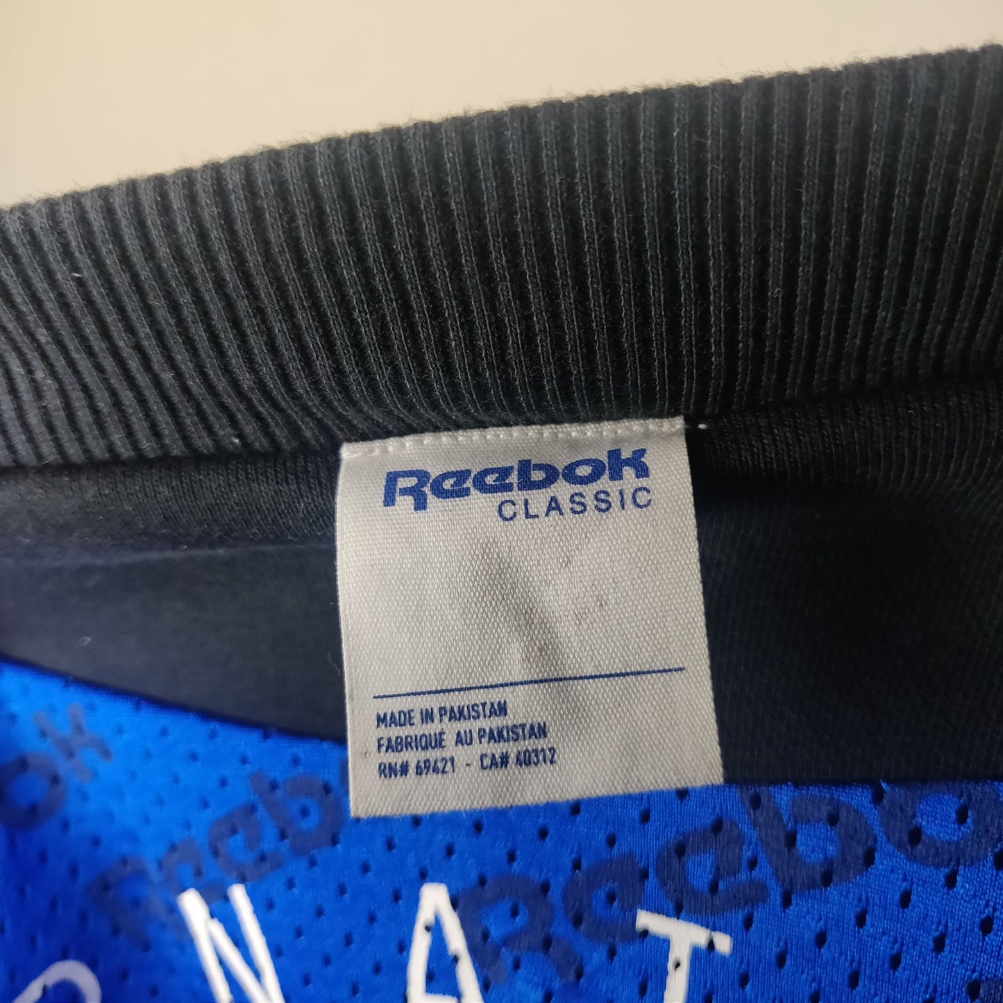 Reebok Classic Vintage Black Sweatshirt Full Zip Men Size Large