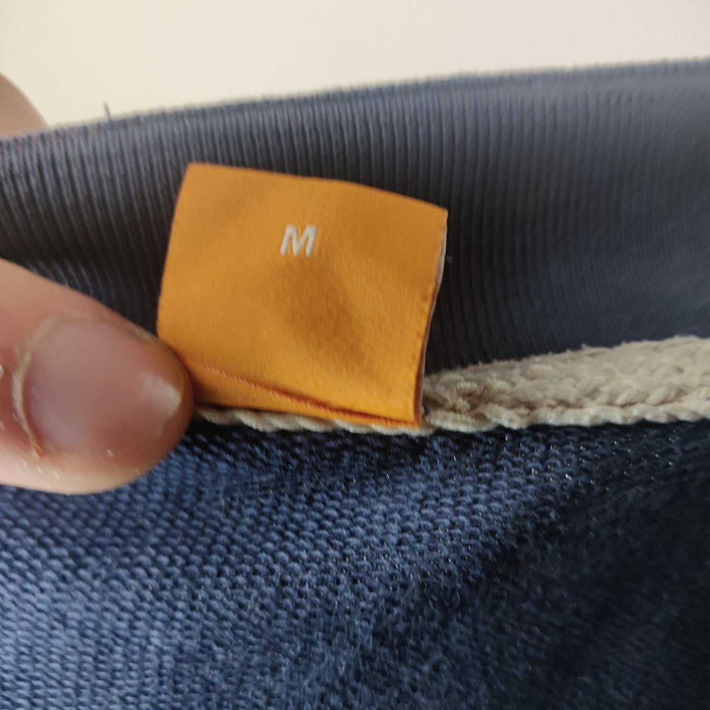 Hugo Boss Blue Full Zip Sweatshirt Long Sleeve Men Size Medium