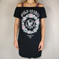 River Island Black "Wild Spirit" Cold Shoulders Top Women Size UK 10