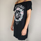 River Island Black "Wild Spirit" Cold Shoulders Top Women Size UK 10
