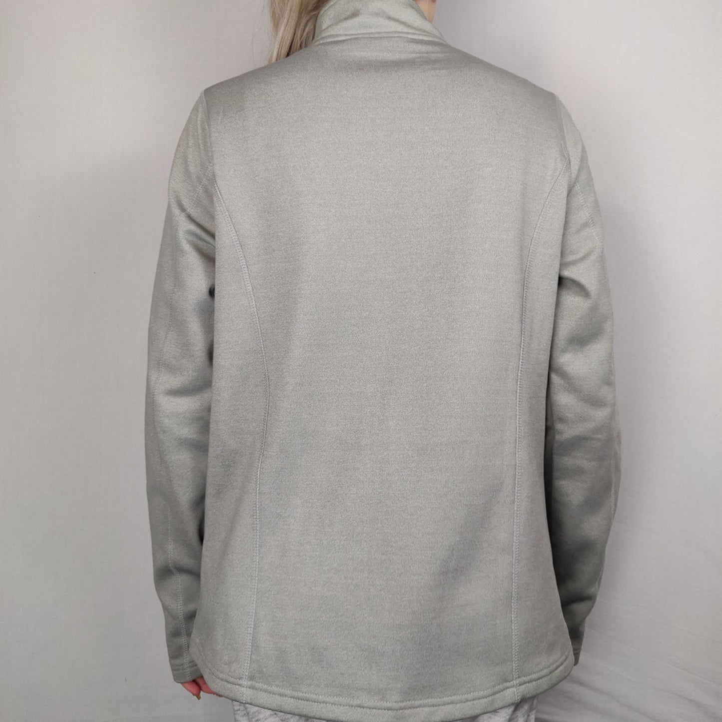 Crivit Grey Full Zip Sweatshirt Long Sleeve Women Size Medium UK 12-14