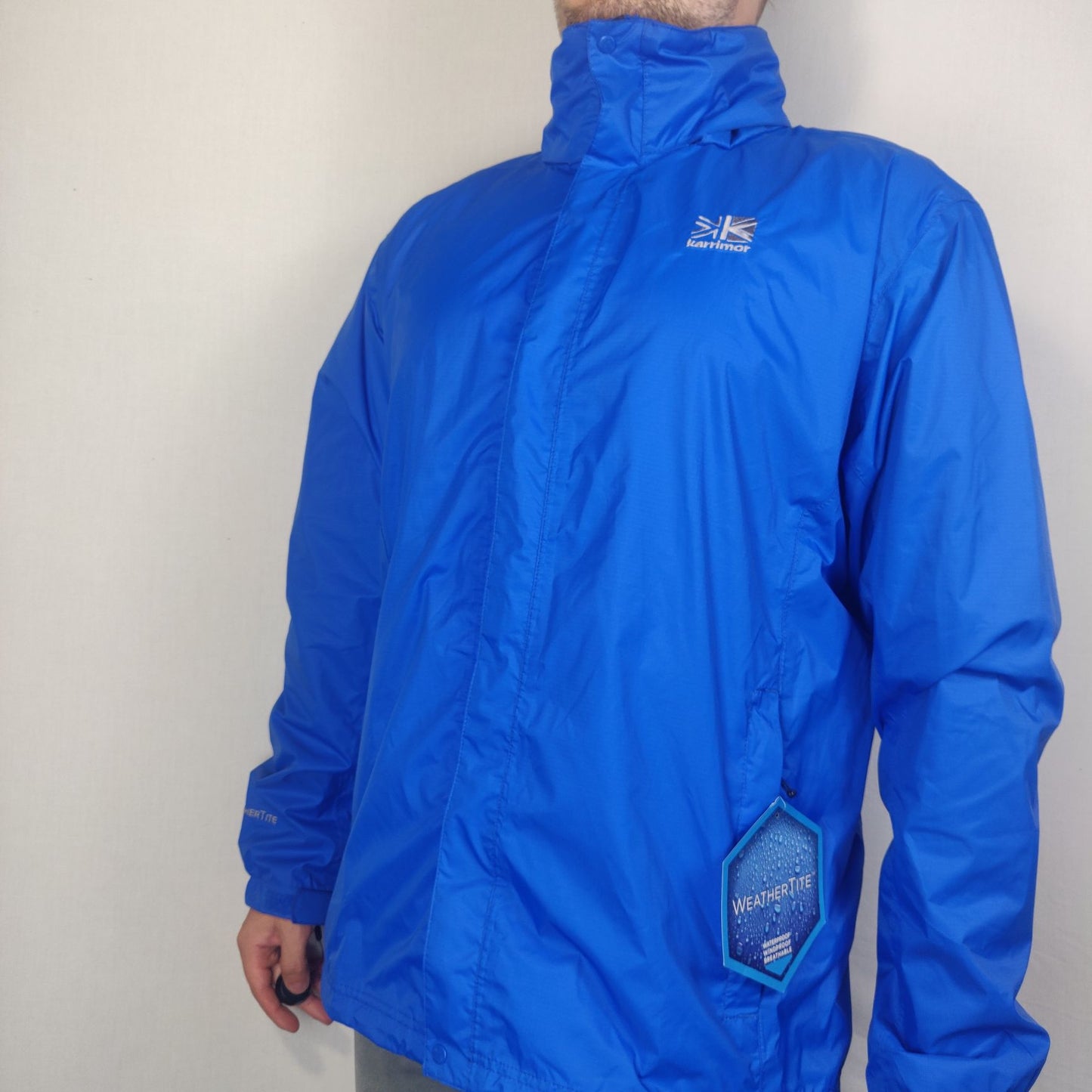 Karrimor Blue Outdoor Waterproof Jacket Men Size Large