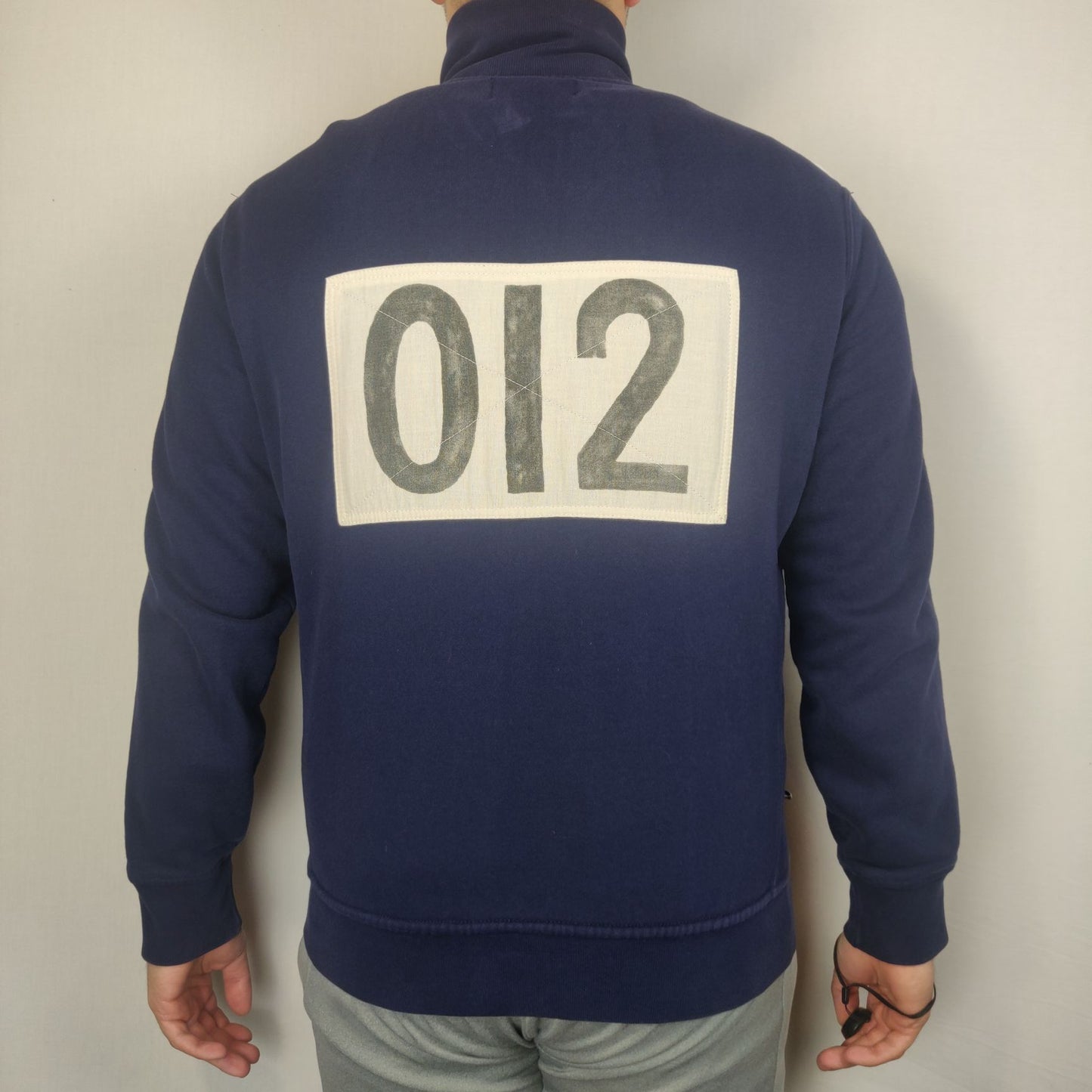 Polo Ralph Lauren Track & Field Championships 1934 Vintage Navy Zip Sweatshirt Men Size Medium