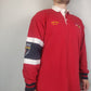 Chaps Ralph Lauren Vintage Red Sweatshirt Mock Neck Men Size Medium