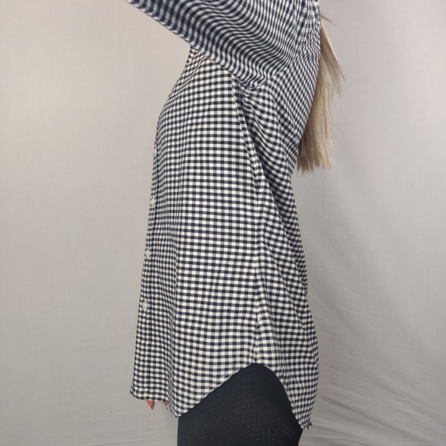 Ralph Lauren Polo Golf White Black Pattern Shirt Women Size UK 6