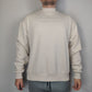 Collusion White High Neck Sweatshirt Pullover Long Sleeve Men Size XS