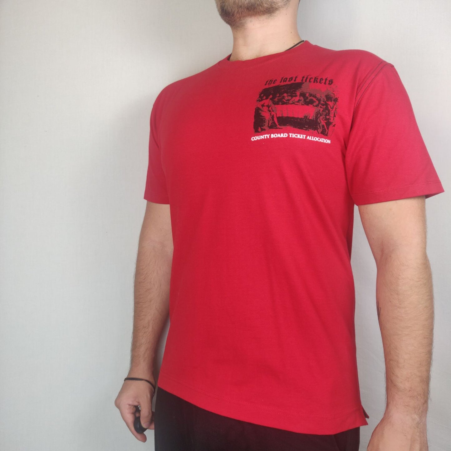 Square Ball Red T-shirt "The Last Tickets" Men Size XL