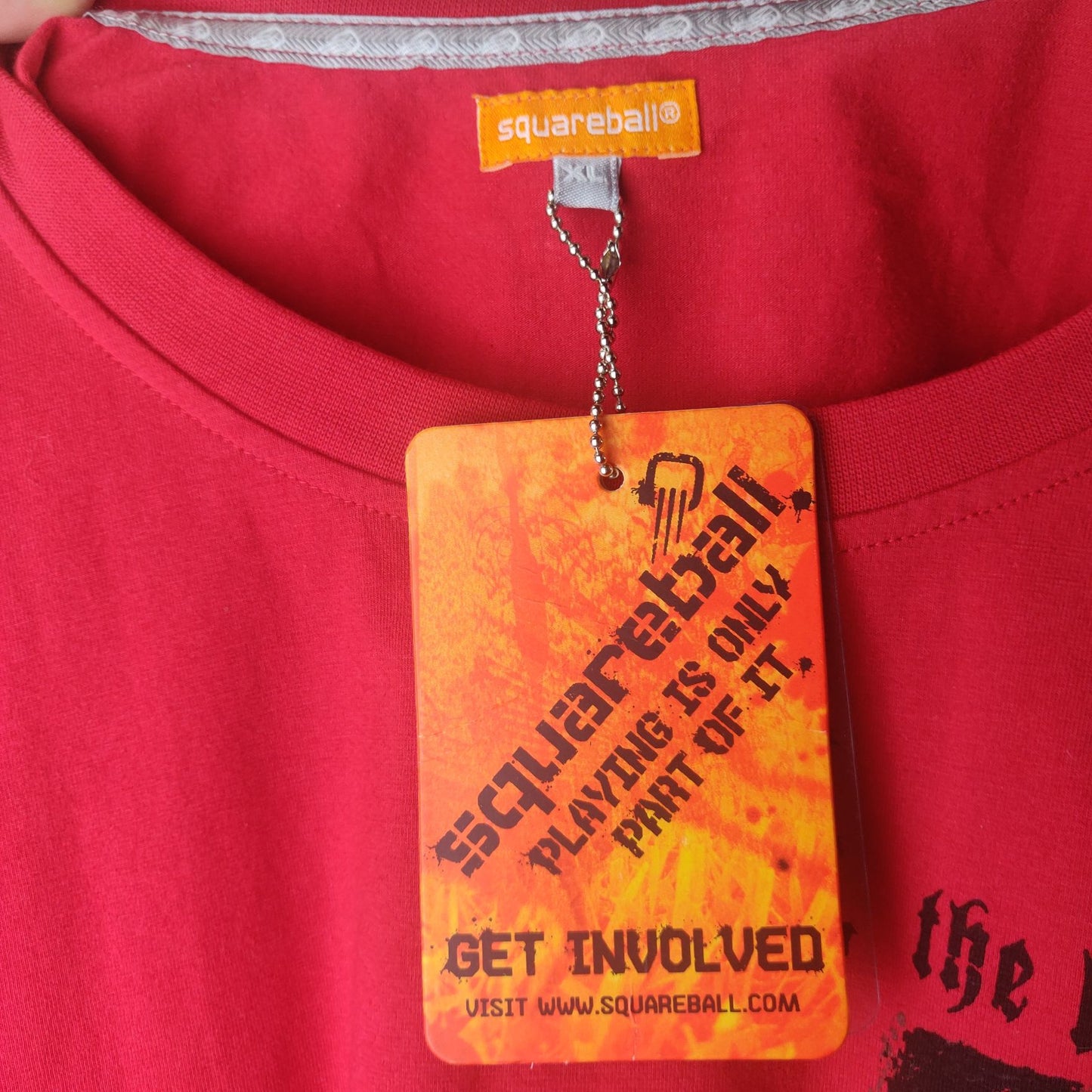 Square Ball Red T-shirt "The Last Tickets" Men Size XL