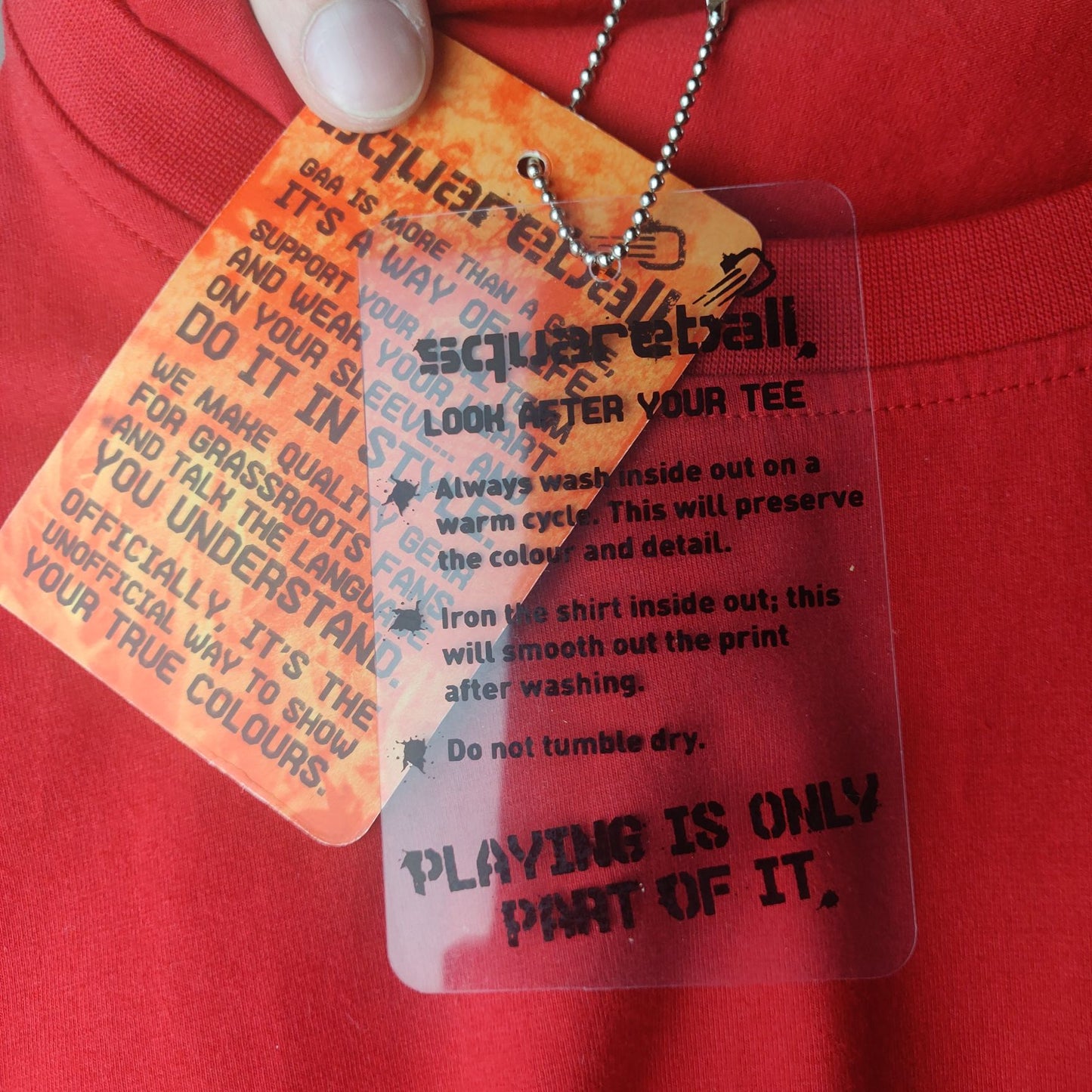 Square Ball Red T-shirt "The Last Tickets" Men Size XL