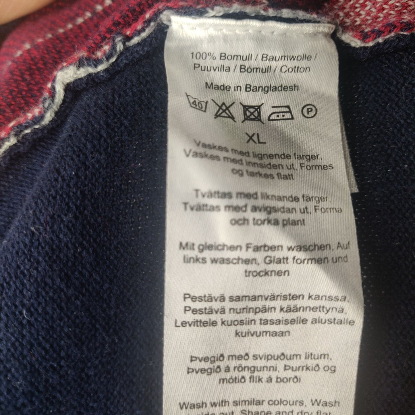 Dressmann Navy Jumper Sweatshirt Long Sleeve Men Size XL