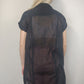 Primark Ocean Club Black Button Cover Up/Shirt Women Size Large