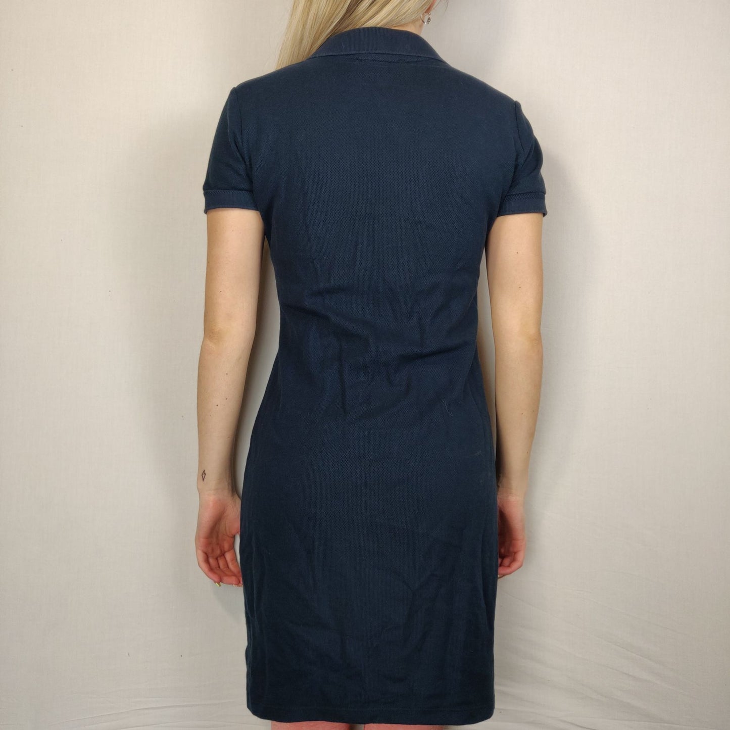RoccoBarocco Navy Long Beach Dress Polo Shirt Women Size Small