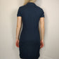 RoccoBarocco Navy Long Beach Dress Polo Shirt Women Size Small