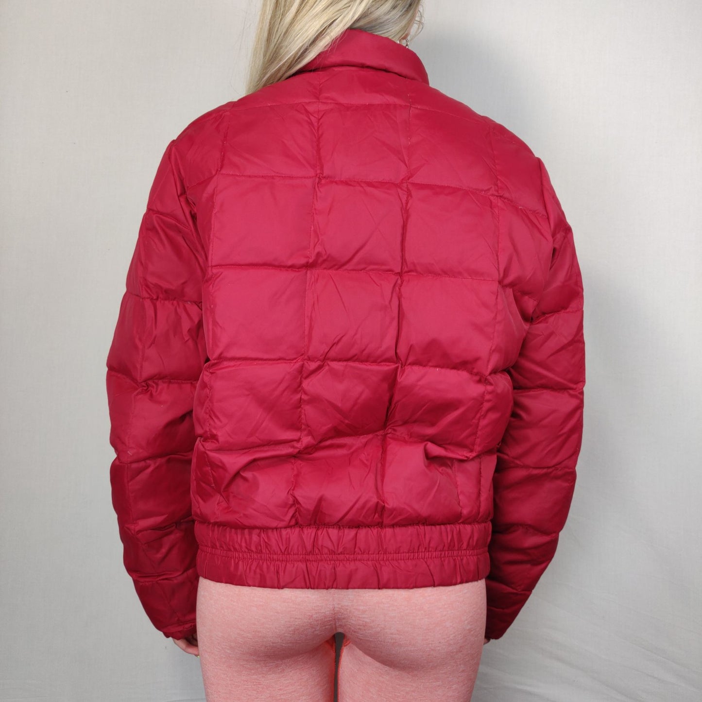 Tommy Hilfiger Red Puffer Jacket Women Size Medium