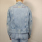 Lee Jacket Vintage Blue Denim Jacket Slim Fit Women Size Medium