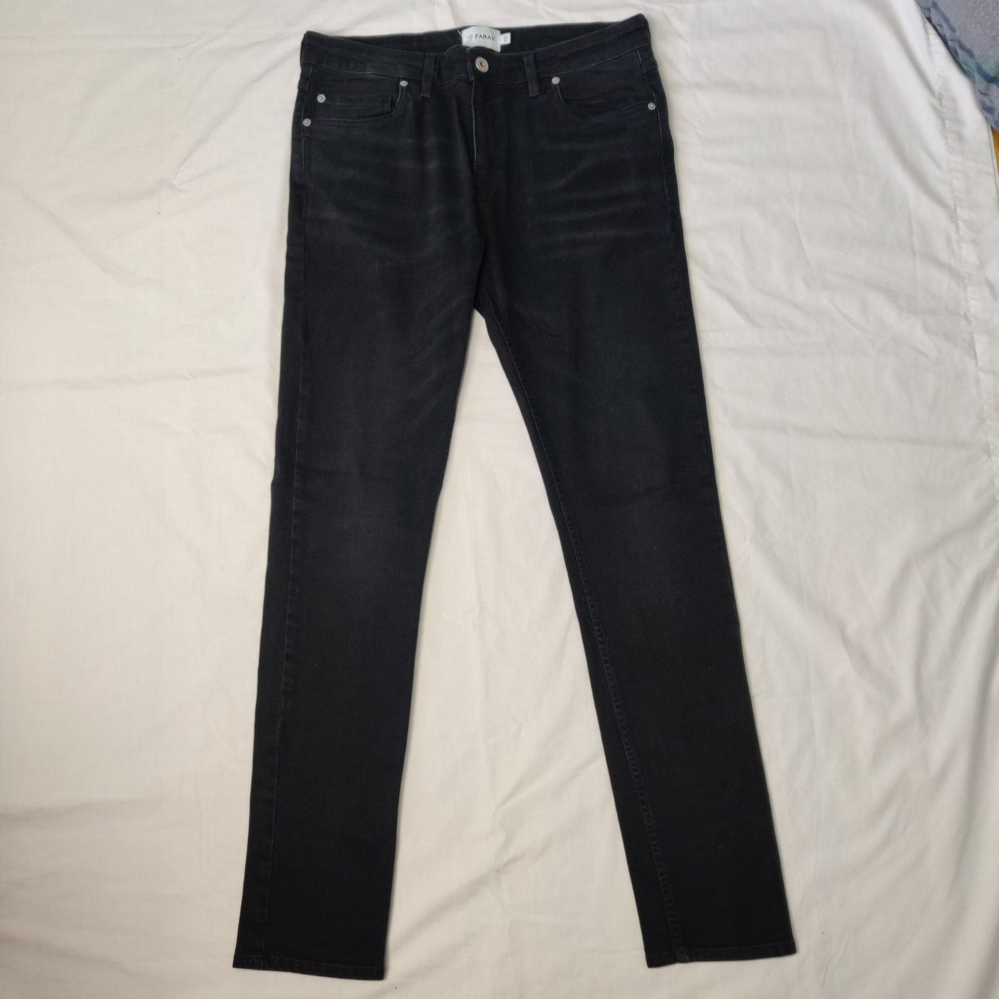 Farah Black Classic Denim Jeans Men Size W32/L32
