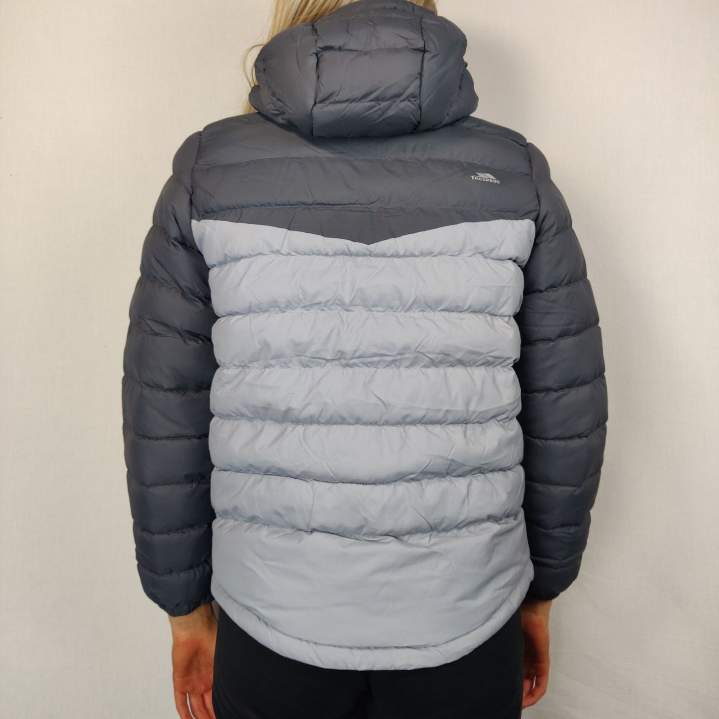 Trespass Black Grey Coldheat Puffer Jacket Boys 9-10 Years