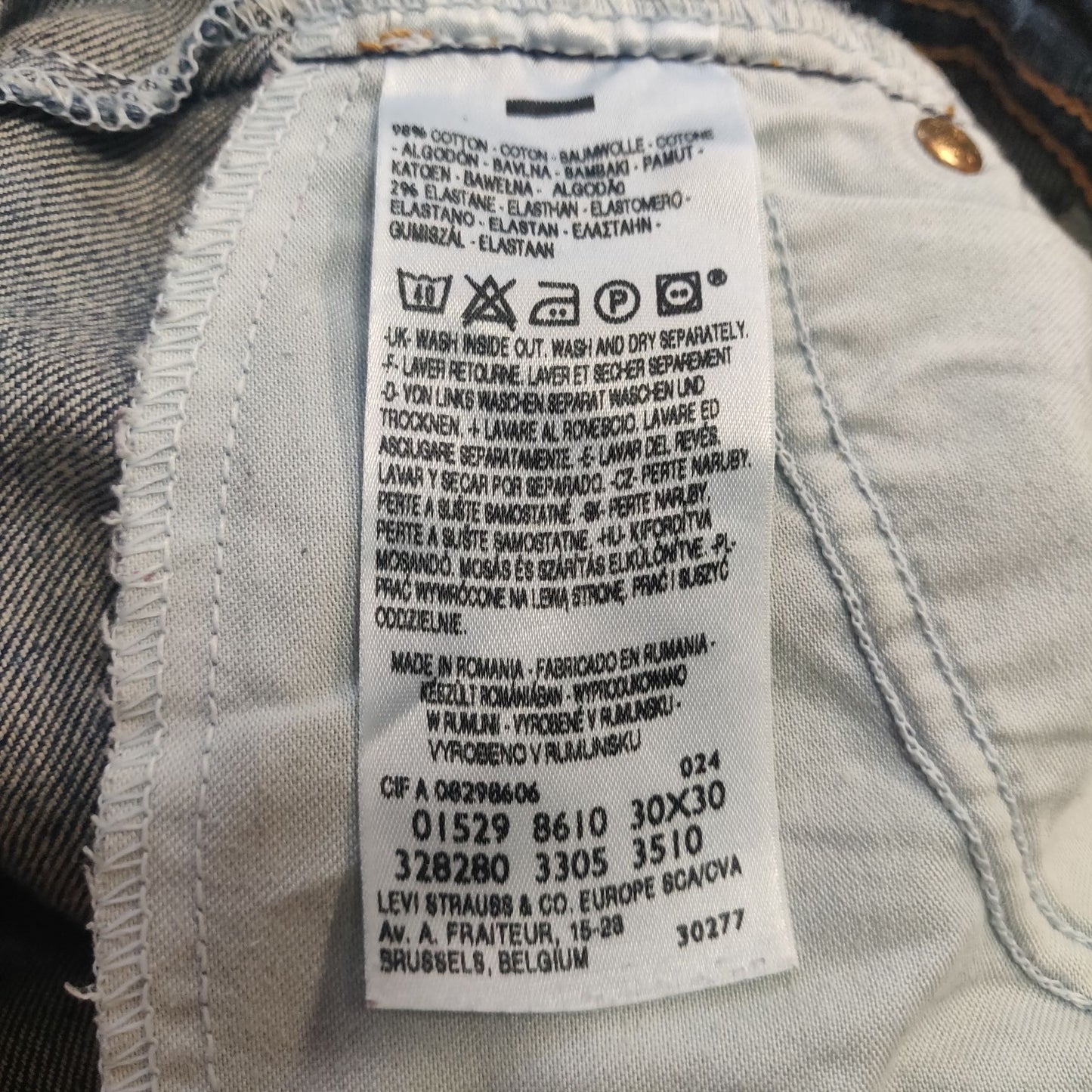 Levi's Vintage Blue Denim Bootcut Jeans Women Size W30/L30