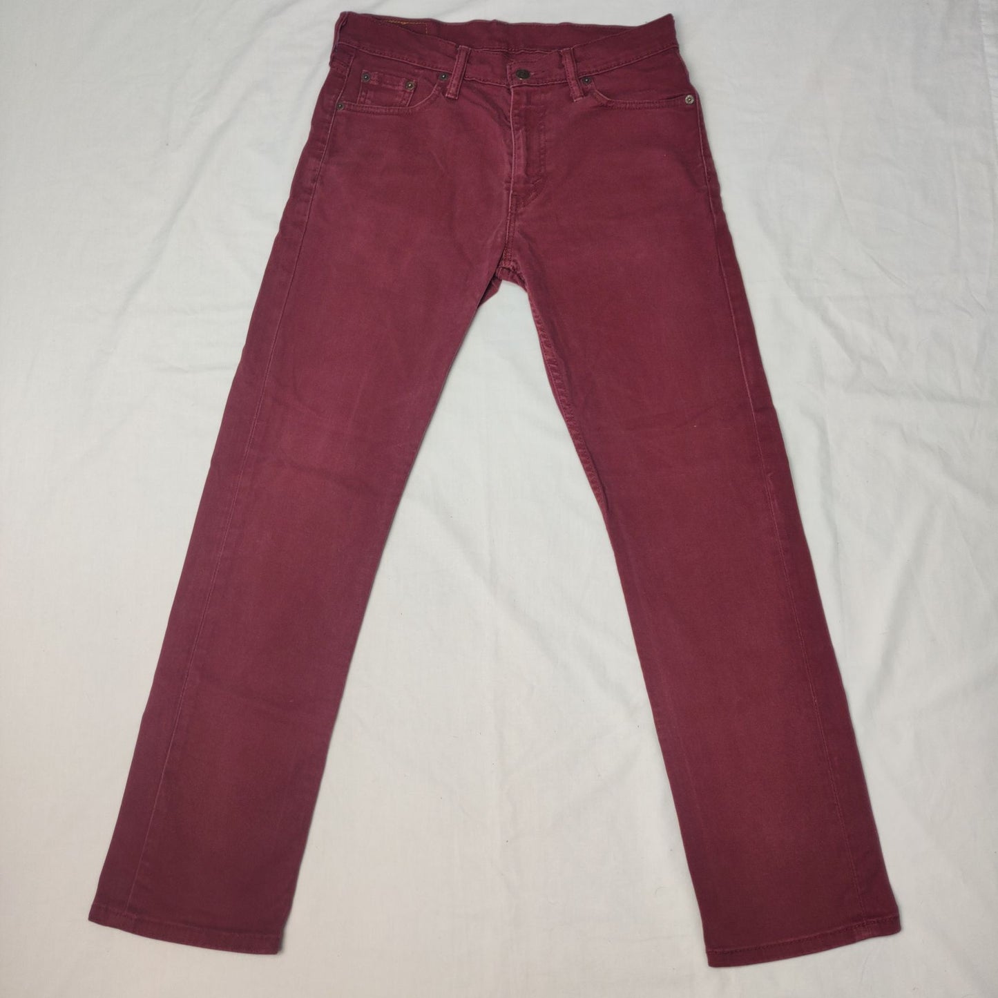 Levi Strauss 513 Red Jeans Men Size W30/L30