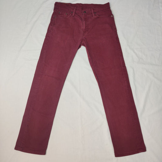 Levi Strauss 513 Red Jeans Men Size W30/L30